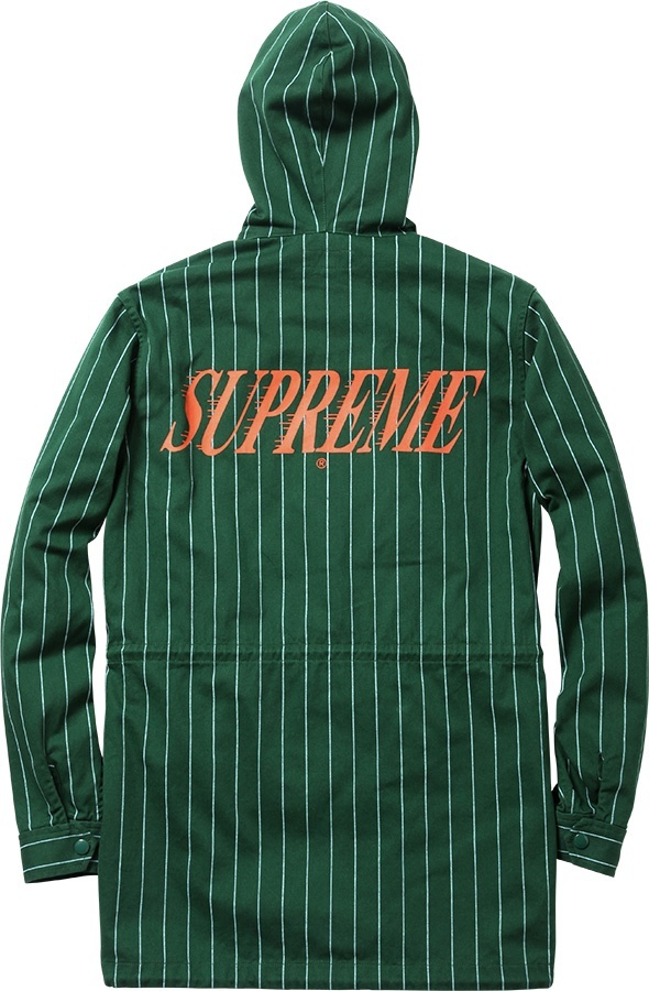 Pinstripe Twill Parka view 7